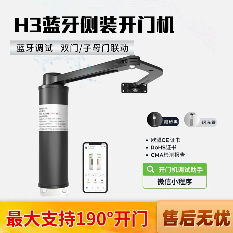 h3蓝牙电动侧装开门机自动平开门图片