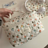 Милая вместительная и большая квадратная косметичка, ретро сумка-органайзер, с медвежатами