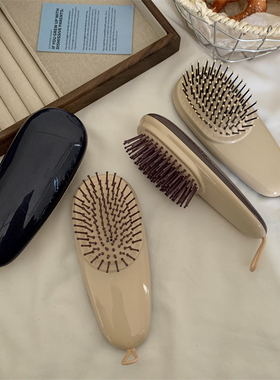 小胖梳~日系随身便携气垫梳子简约家用按摩头皮舒服气囊梳男女款