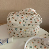 Милая вместительная и большая квадратная косметичка, ретро сумка-органайзер, с медвежатами