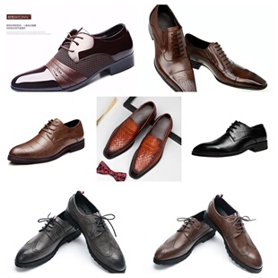 柜玄关饰品摆设 展厅衣柜鞋 样板间衣帽间意市英伦商务休闲皮鞋 男鞋