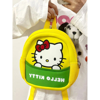 【现货】Hellokitty可爱双肩背包凯蒂猫儿童书包哈喽kt大学生休闲