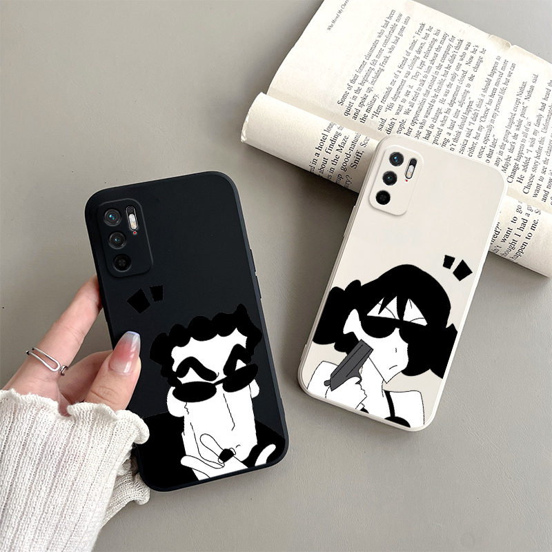 小新夫妻美伢广智适用红米Note105G手机壳note10pro红米note11pro硅胶11tpro男女红米note11se保护套NOTE11E