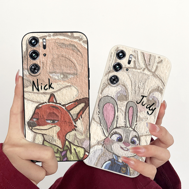 适用红魔9Pro手机壳红魔9Pro+疯狂动物城硅胶保护套红魔7Pro男女款红魔7时尚卡通红魔6Pro创意保护壳红魔6r软