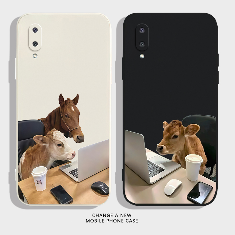 趣味工作牛马适用GalaxyA02手机壳三星A50/A30/A20/A70硅胶保护A22/A22S/A32/A52/A72A11/A12/M31时尚A10潮牌