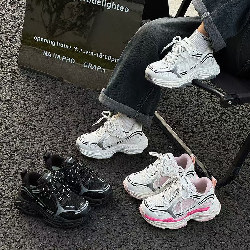 儿童老爹鞋男女童厚底拼色运动鞋