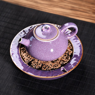 钧瓷汝窑西施壶泡茶器中式茶壶陶瓷家用壶承茶杯功夫茶具简约茶壶