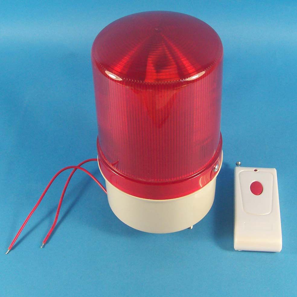 DC24V无线遥控LED声光报警器 30秒自动停断电报警器