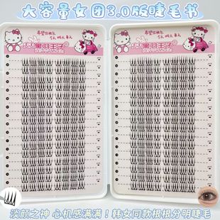 韩系女团3.0系列ACE小薄片分段U型爱豆假睫毛卷翘纯欲眼睫毛嫁接