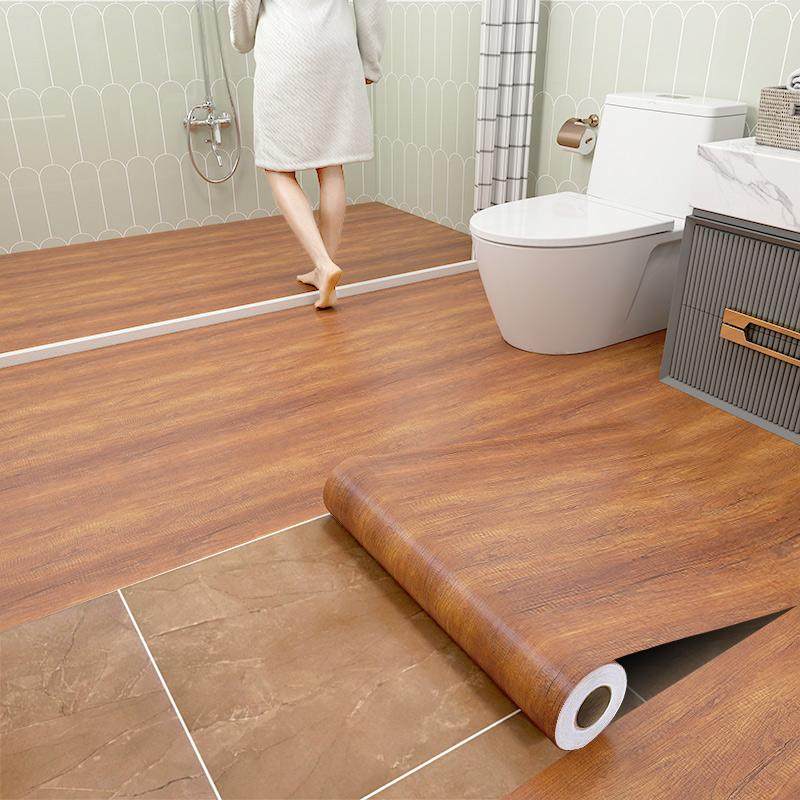 卫生间地板贴自粘pvc耐磨防水厕所房间瓷砖地面改造木纹地板贴纸,家居饰品,地贴,淘宝优惠券,粉丝福利购,淘宝优惠卷
