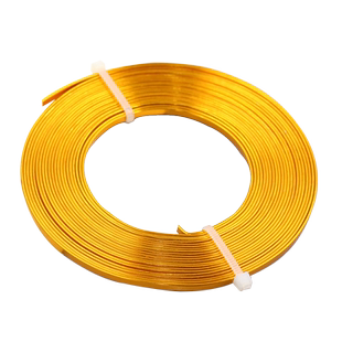 3*1mm彩色扁铝线 纯铝条diy学生手工饰品制作模型花艺创作金属丝