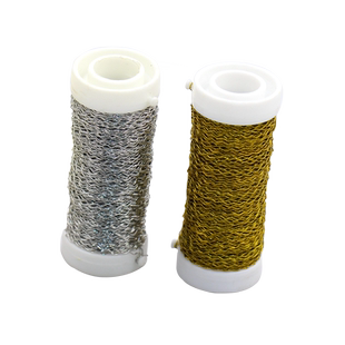 闪星青春0.3波浪纹回折铁丝线电镀金银色diy手工创作材料缠绕花艺