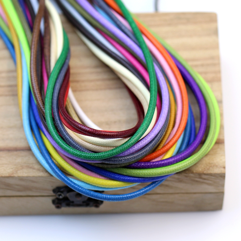 环保涤纶绳28色选韩国蜡线3.0mm