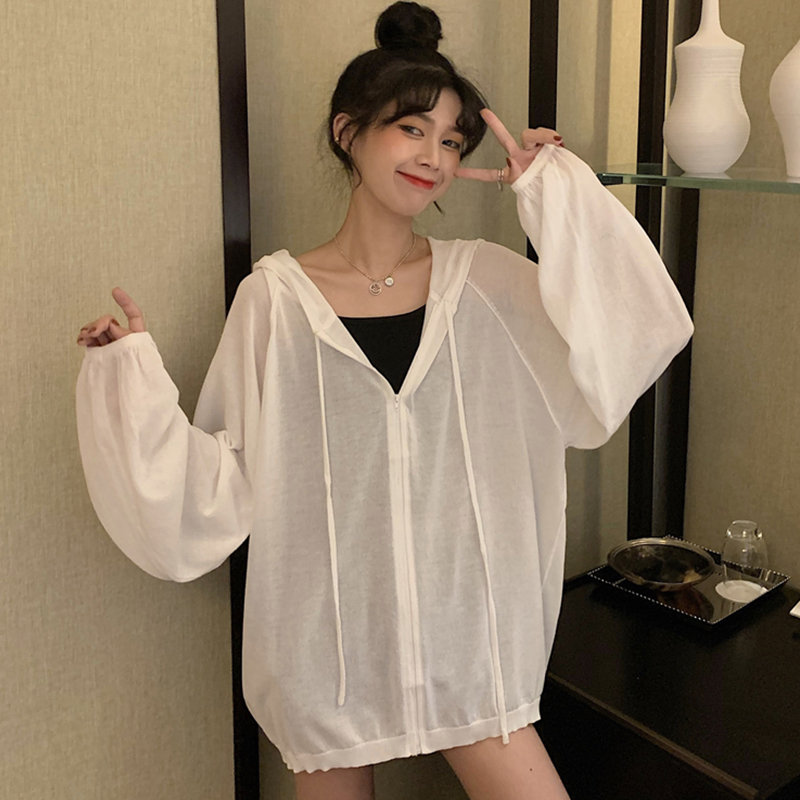 特大码300斤冰丝薄款连帽防晒服