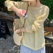 防晒长袖 300斤胖mm慵懒罩衫 T恤夏季 宽松大码 空调上衣 新款 冰丝薄款