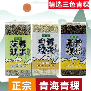 优质青稞香米青海西藏高原西苗蓝白黑青稞米五谷杂粮麦仁粥蒸米饭