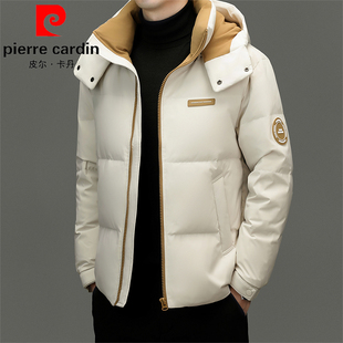 皮尔卡丹冬季新款羽绒服男款时尚休闲短款品牌正品加厚保暖外套潮
