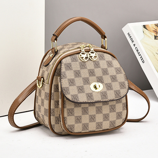 今年流行爆款小背包女2026新款网红女士单肩斜挎包洋气双肩小圆包