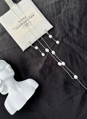 法式温柔项链套装天然淡水珍珠女