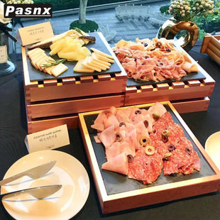甜品台摆件展示架自助餐台蛋糕点心木质展示架冷餐会套装茶歇摆台