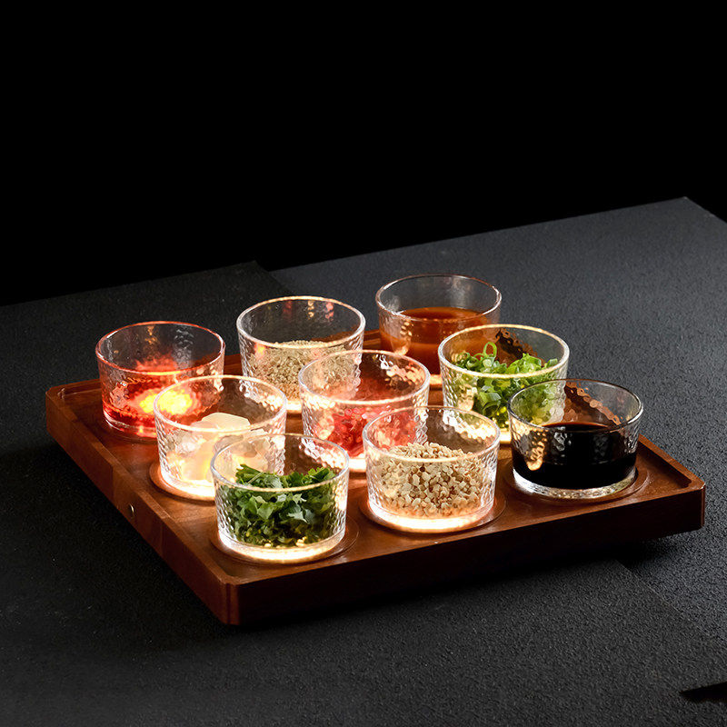 九宫格火锅调料盒调料盒托盘拼盘格子木盒调料盒分格干果盘整理盒