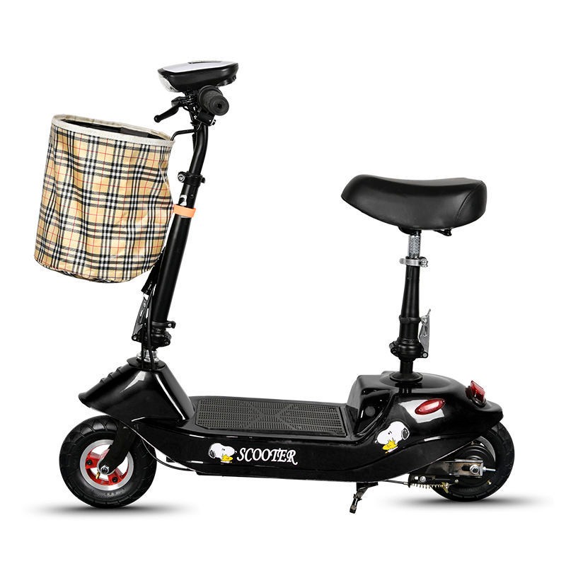 速发小海士步人电动车小型迷你折叠电瓶车豚代成车两轮X锂滑板