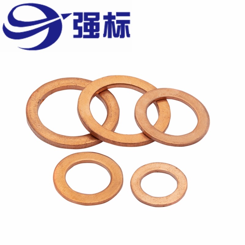 速发紫铜垫片船用表用密封圈垫片铜圆形螺丝金属平垫圈M6M8M10M7