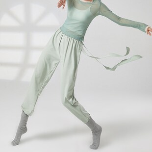 速发舞练功裤舞蹈夏形松服装裤宽体古典舞锥形裤中国舞裤子