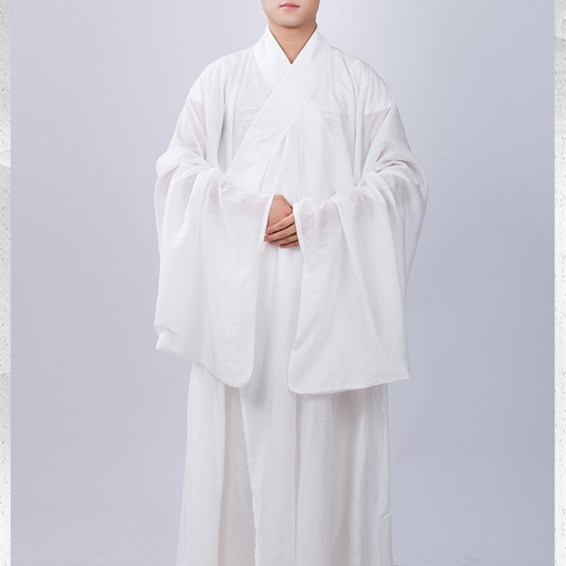 速发汉服明制道袍长袍明制三清领长衫比甲鹤氅道家传统男素色披风
