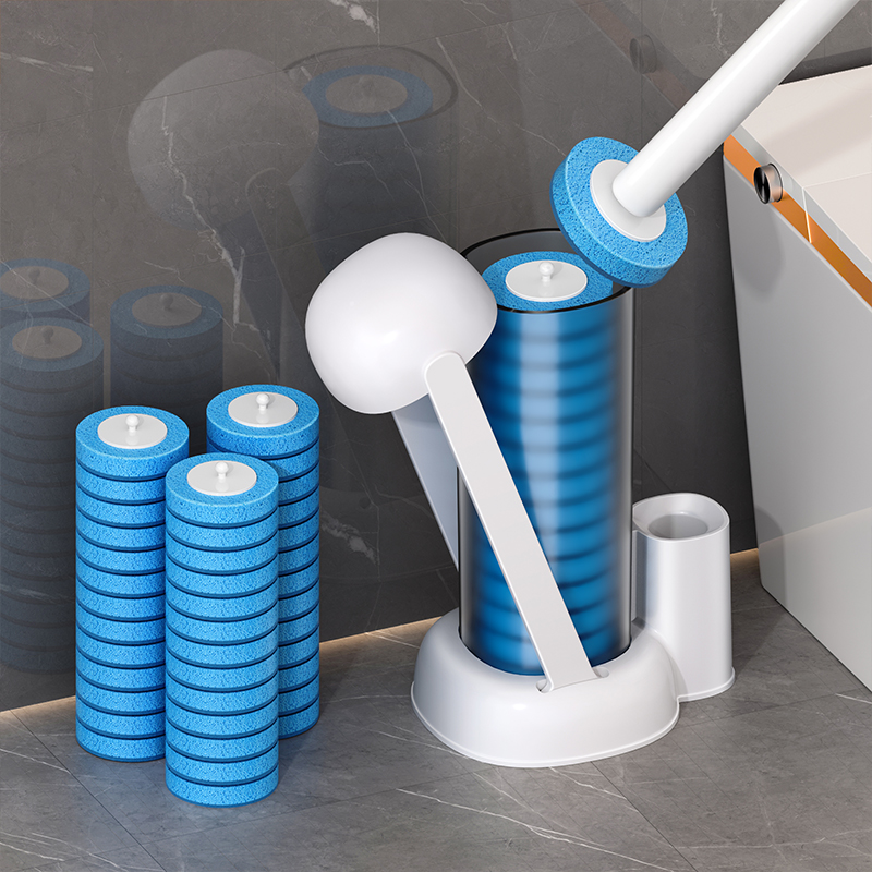 速发一次性马桶所家角无死用2024新款卫生间洗刷厕刷刷子神