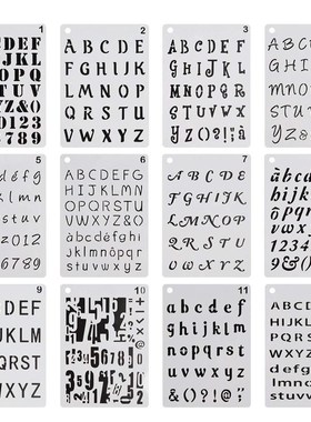 速发1t  Le2ters uTber phabet Stils memplate Plast Pla