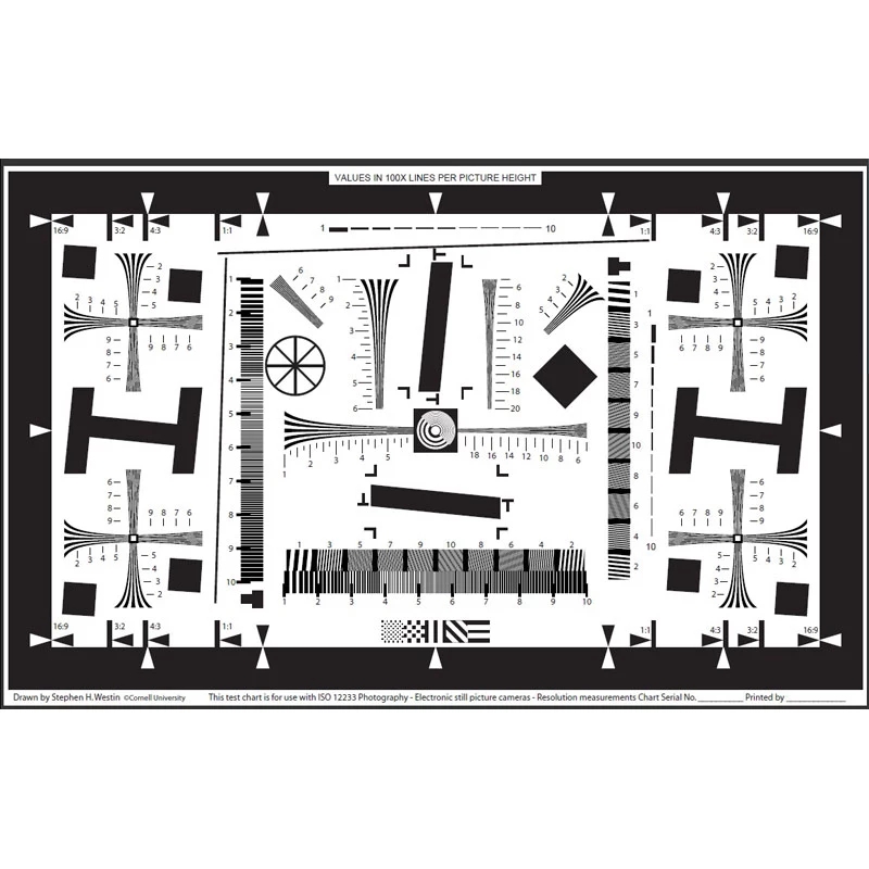 速发2相分辨率卡ISO122分辨测测试卡X机工程安防仪率试