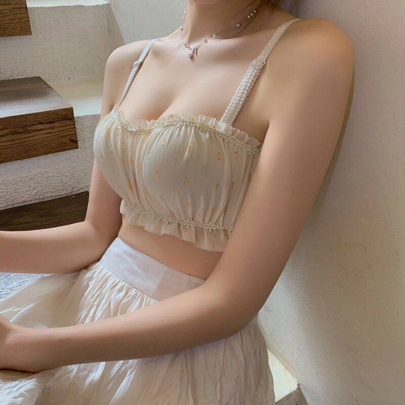 速发抹胸内衣防走光少女日系套装无钢圈收副乳小胸聚拢文胸厂家直
