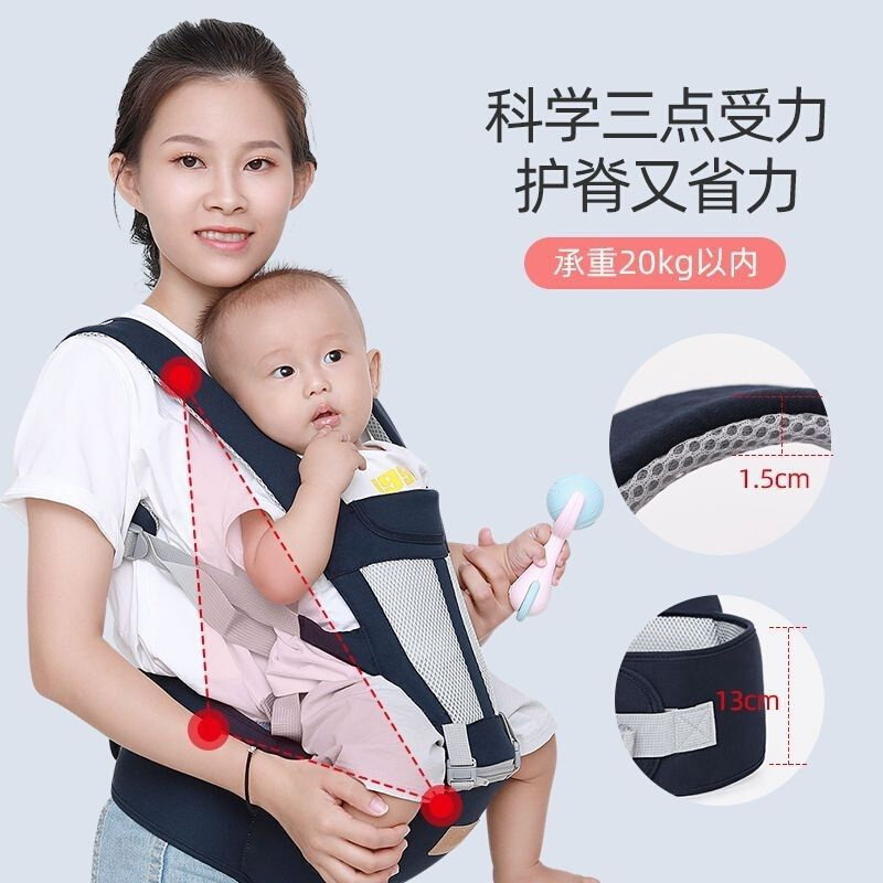 速发婴儿背带多功能简易腰凳背儿童宝宝抱娃外出新款轻便小孩老式