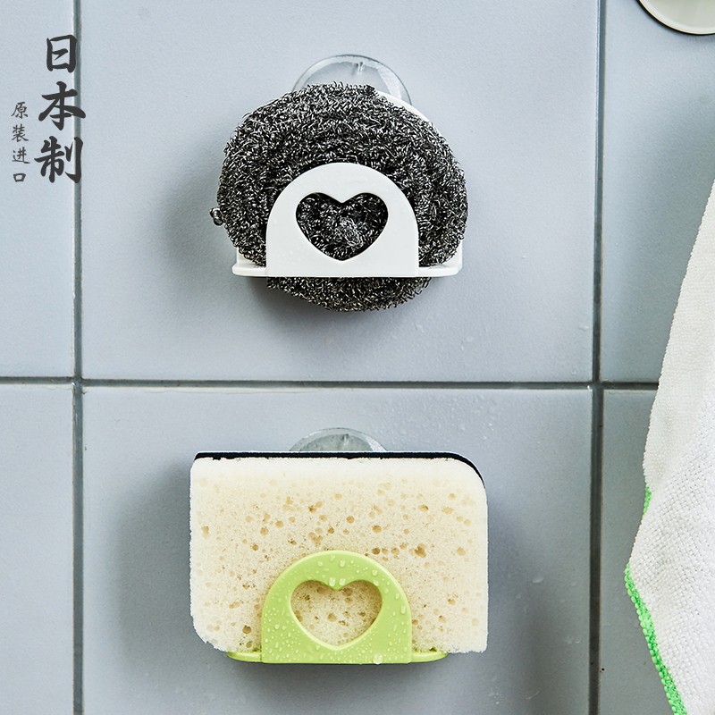 速发厨房沥水室物架水槽吸盘整碗海绵架浴置用品洗理架收纳架