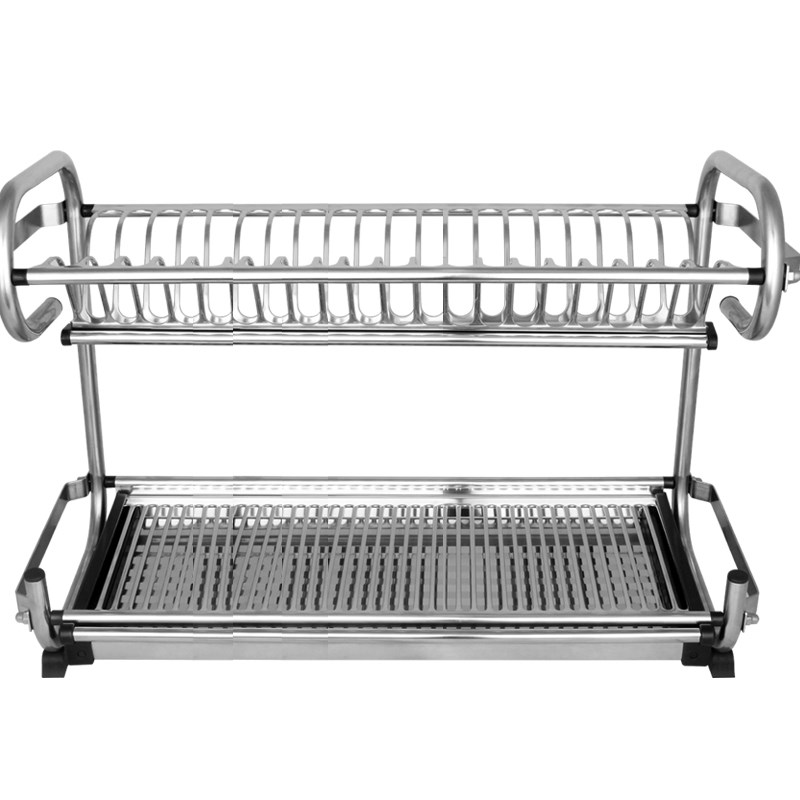 速发0架不锈钢厨房置物架壁挂碗4沥水架 碗碟架放子盘晾用具收纳