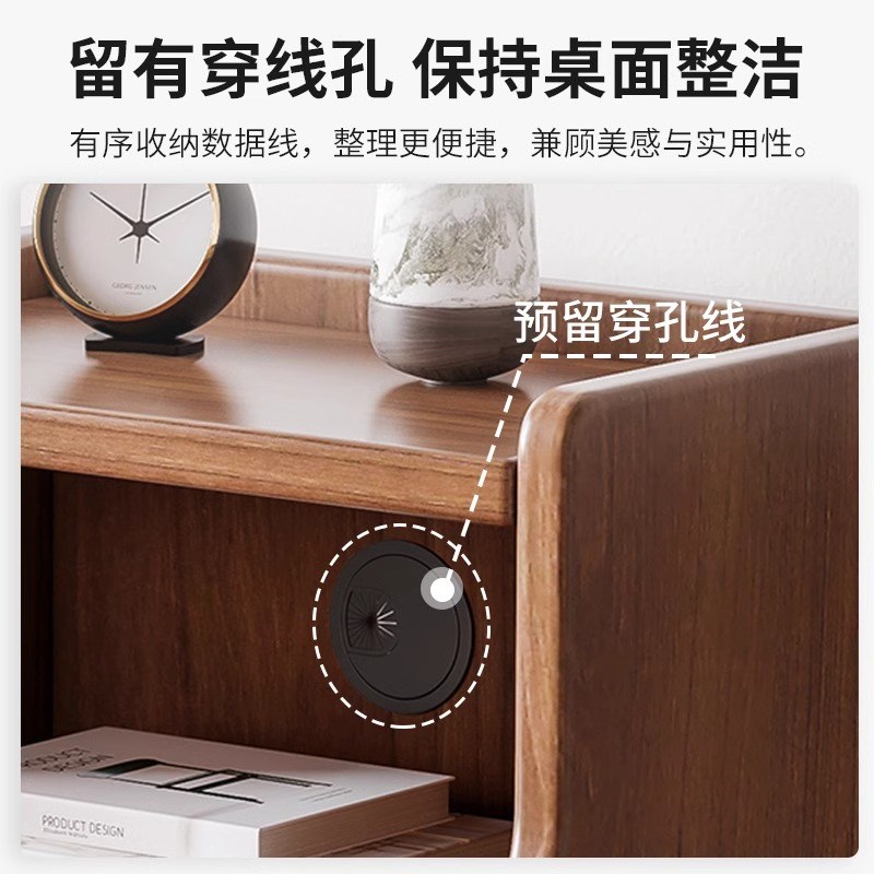 速发床头柜简约卧室家用超窄实柜置夹缝床边色物架小型收纳木子