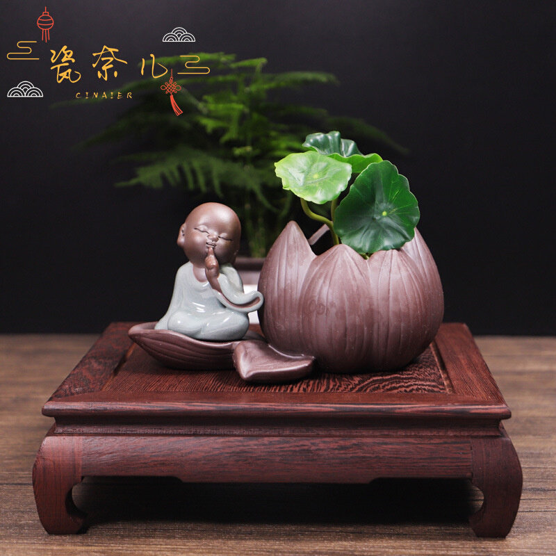 速发1S2J鸡翅木明式长方形底座茶具花瓶奇石鱼缸摆件实木托架盆景