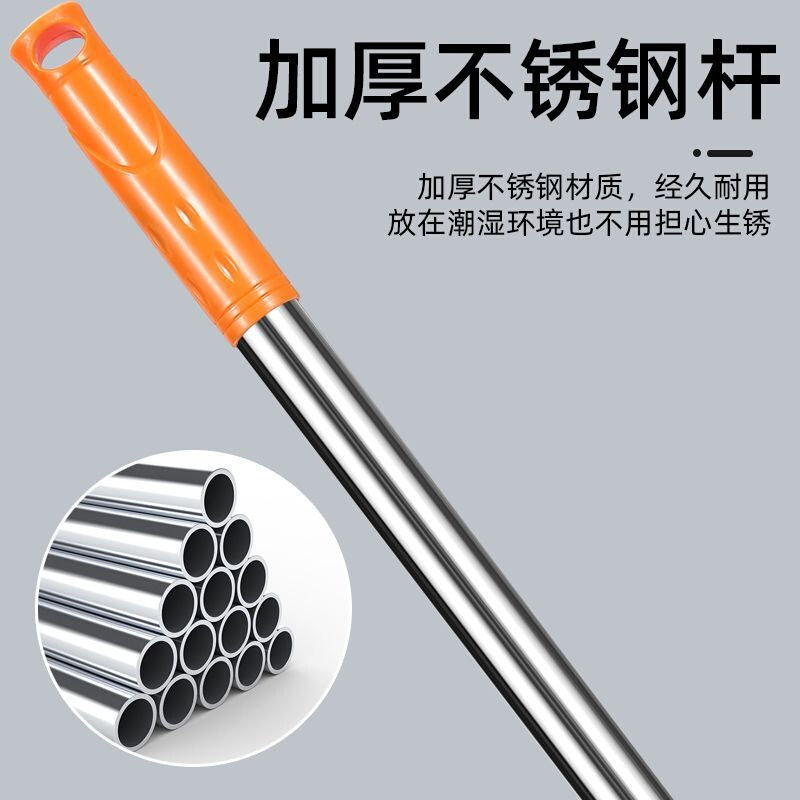 速发太太乐家用吸水胶棉拖把懒人免手洗拖把不锈钢伸缩可对折式旋