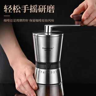 速发新品04不锈钢首要外啡豆研磨器磨豆机咖啡磨便机户咖粉携研磨