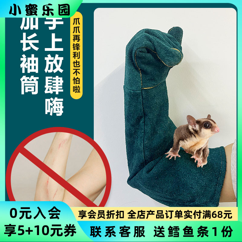 速发蜜袋鼯防咬手套刺厚加长仓鼠金丝熊加猬鹦鹉防抓咬手套蜜袋鼯
