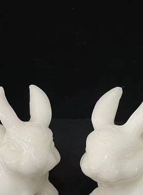 速发白玉兔子摆件家居客厅关玄电视工酒柜开业乔迁送礼玉雕柜艺品