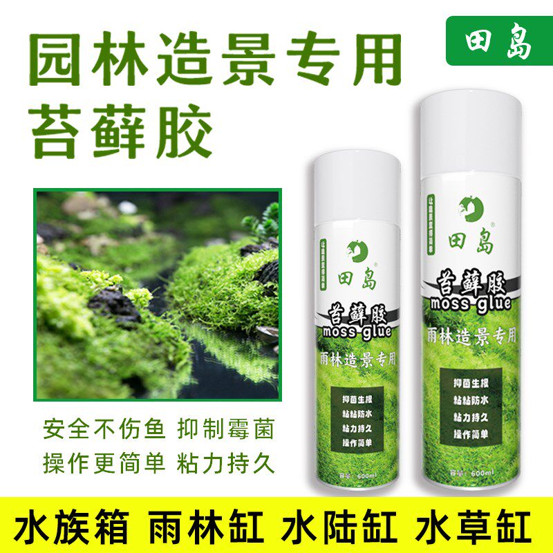 速发水植缸造景苔藓固定雨林缸陆物藓头水草苔石鱼缸苔藓粘合胶