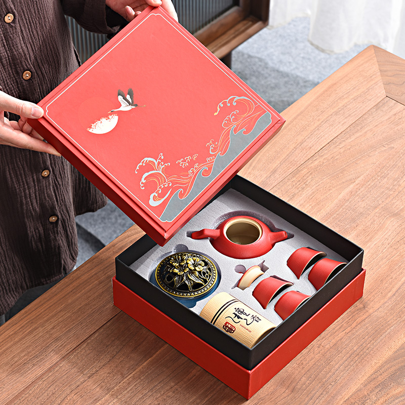 速发g潮风功夫套具礼盒茶装陶瓷商务活动礼品公司员工伴手礼lo国o