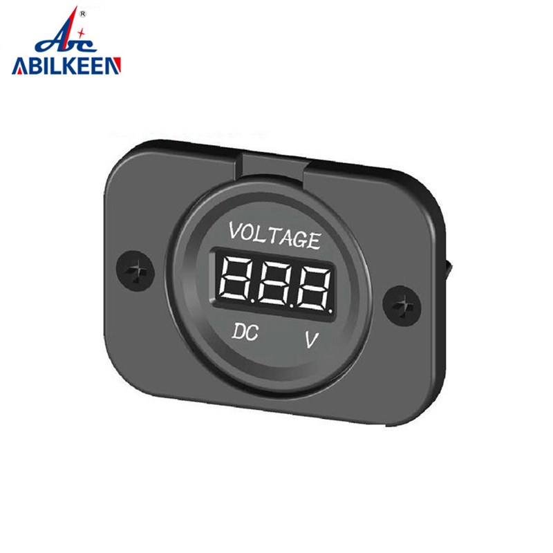 速发20 汽车改装电瓶2示显示表1电V 24V显压电压表 DS4210