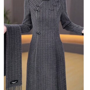 速发改旗良袍连衣裙2025新款秋冬十大行爆款高端妈妈加厚配三衣