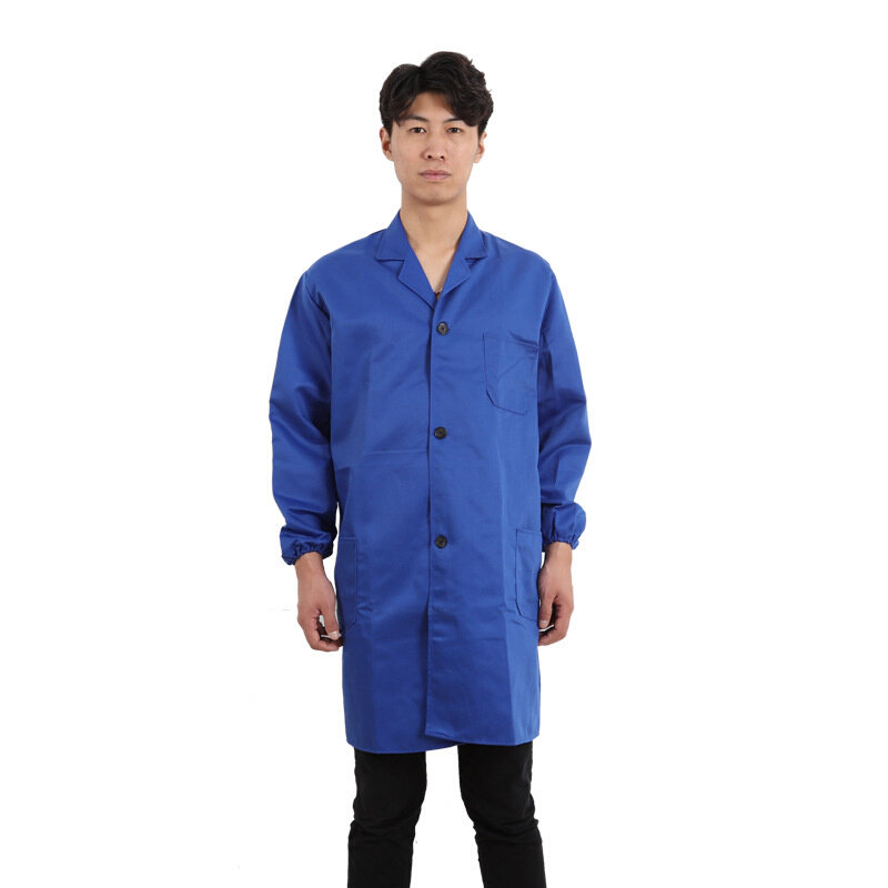 高货蓝大褂工作服长袖男劳保服迷彩大褂罩衣保洁服装防尘服品质搬