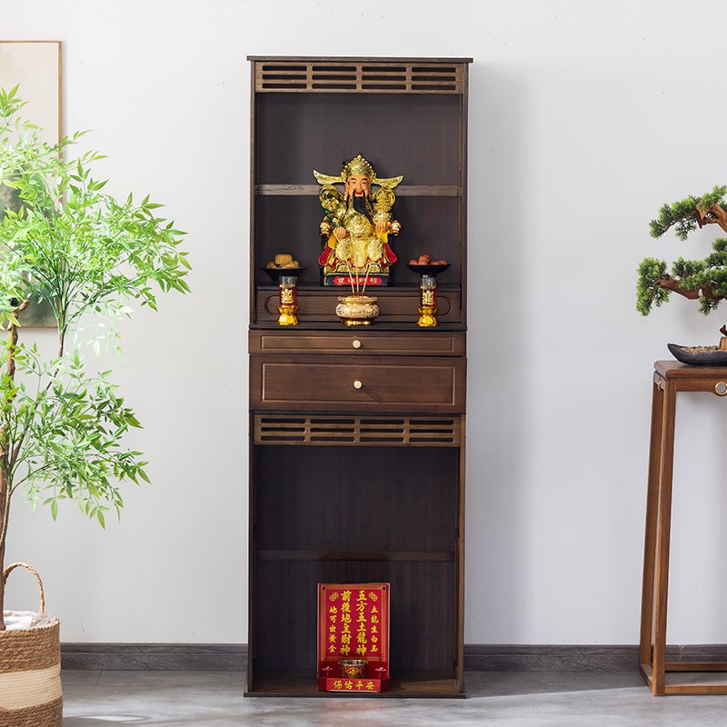 速发佛龛新中式立桌菩萨供奉柜家用佛柜供台神台财佛爷供奉架神龛