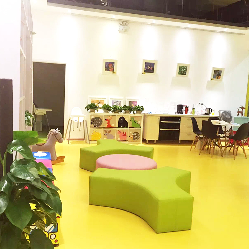 速发异意创形沙发亲子幼儿息培训机构中心儿童休园等候区软体凳子