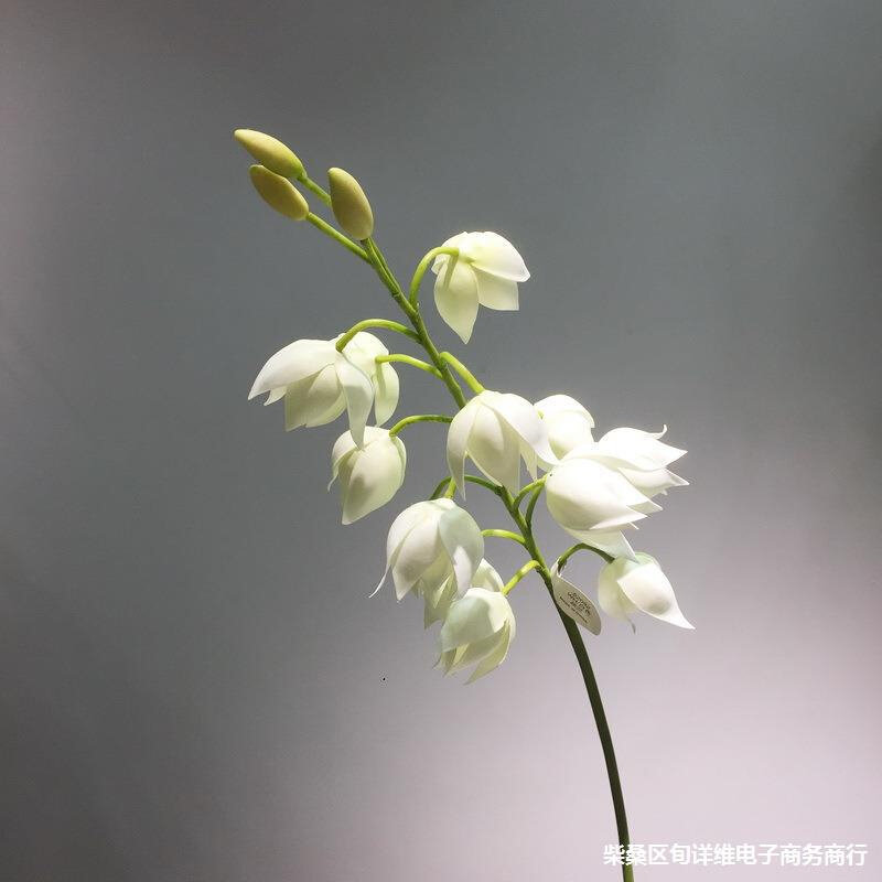 速发【厂家】花知现代简约客厅餐桌装饰仿真花直供铃铛花丝兰花